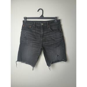 American Eagle Outfitters Men's Airflex+ Black Athletic Fit Shorts Move Fit 30